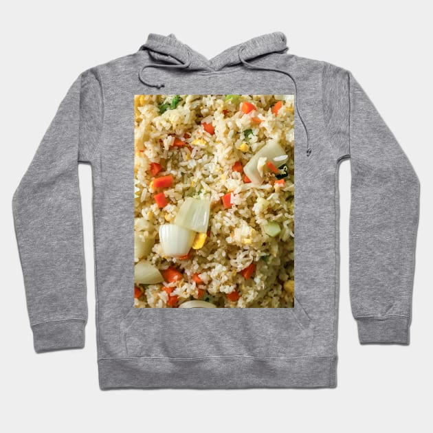 Fried rice textured background Hoodie by FOGSJ